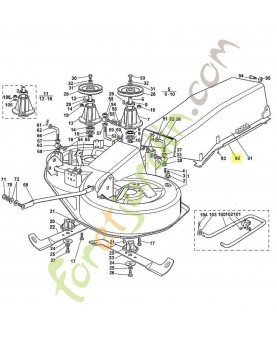 Tole déflecteur 6125-763-1410 adaptable stihl