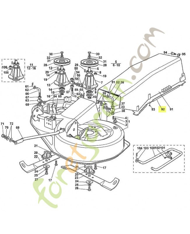 Tole déflecteur 6125-763-1410 adaptable stihl Tole déflecteur 6125-763-1410 adaptable stihl