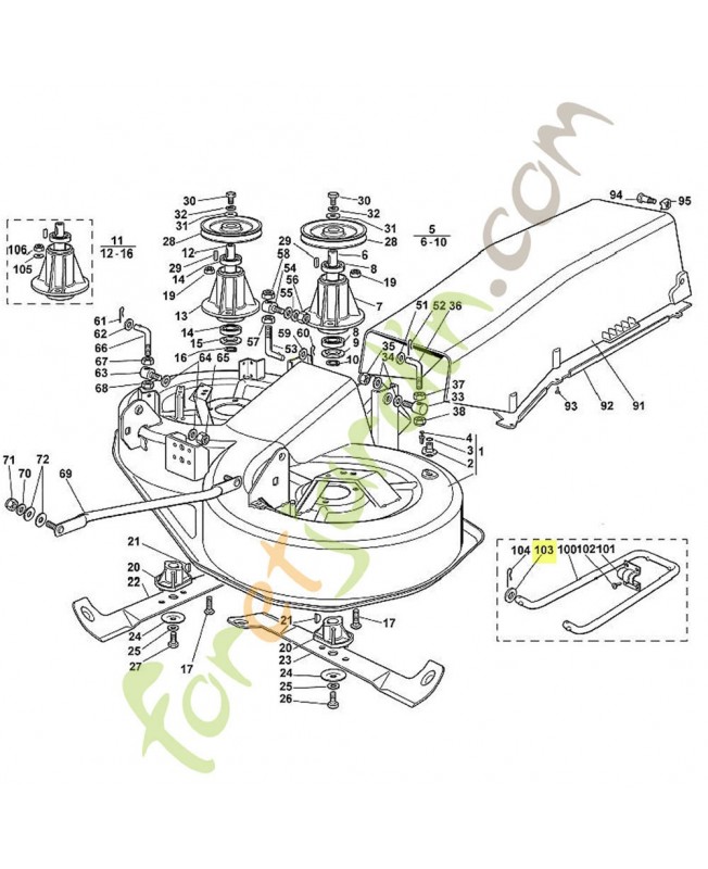 Rondelle 15 9291-021-0250. Pièce de rechange Sithl / Vicking