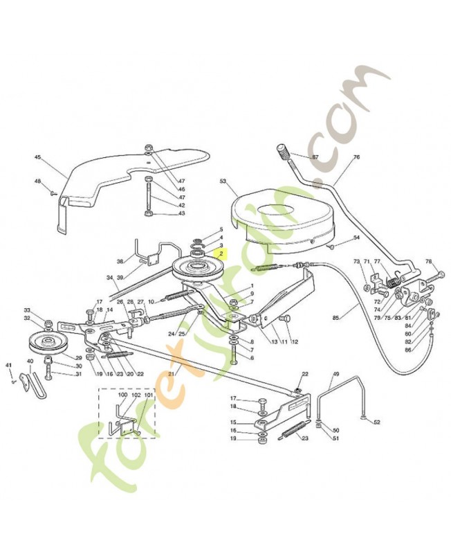 Poulie 6125-700-2530 adaptable