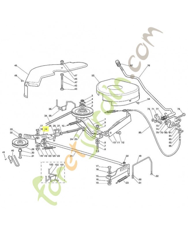 Levier 6125-700-7036 adaptable stihl
