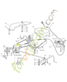 Fourche 6 x 24 9666-003-0206 ou 118399000/0. Pièce de rechange adaptable Sithl / Vicking