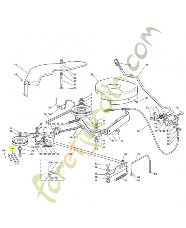 Guide courroie-6125-760-6721 adaptable stihl