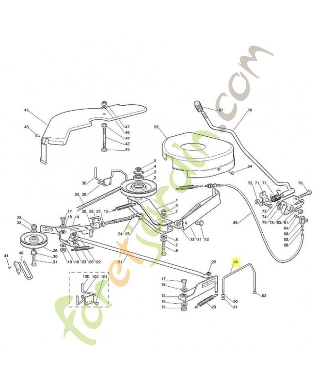 Guide courroie 6125-704-9410 adaptable stihl