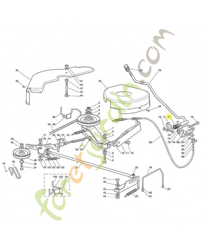 Ressort-coudé 6125-704-3925 adaptable stihl