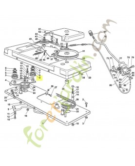 Poulie crantée 6151-764-1000 adaptable stihl