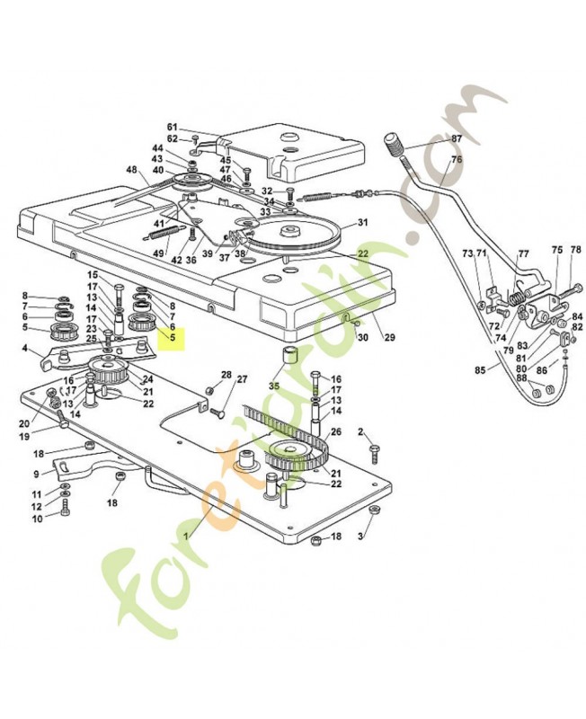 Poulie crantée 6151-764-1000 adaptable stihl