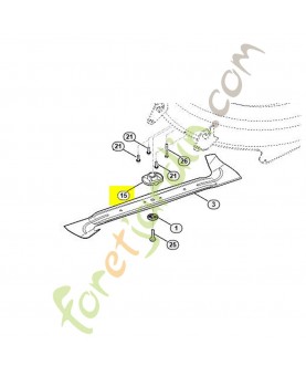 Guide-lame. Pièce de rechange Sithl / Vicking porte lame référence 6170-702-3800