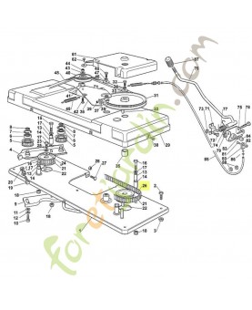 Courroie de lame mt740/780 6124-764-0900