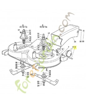 Axe 6151-703-0900 adaptable stihl 
