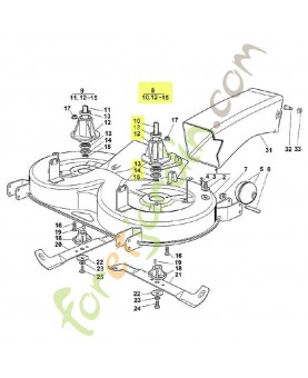 Arbre gauche 6151-700-3500 adaptable 3822072001