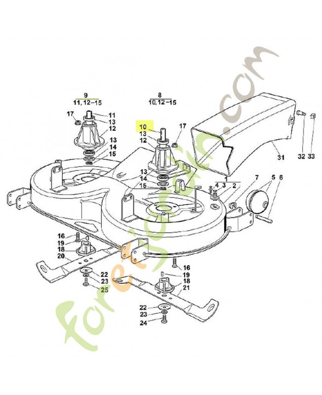 Arbre gauche 6151-702-0700 adaptable stihl Arbre gauche 6151-702-0700 adaptable stihl