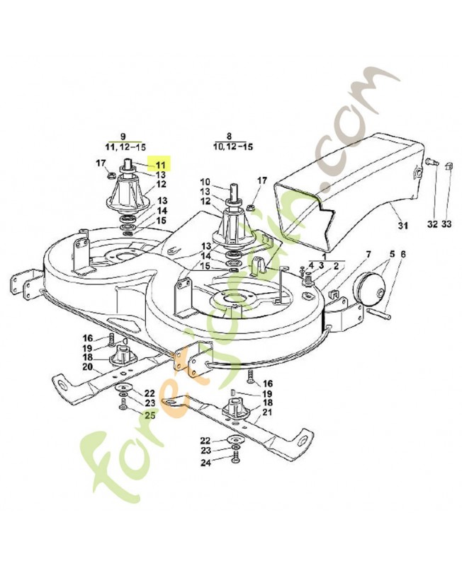 Arbre droit 6151-702-0705 adaptable stihl Arbre droit 6151-702-0705 adaptable stihl