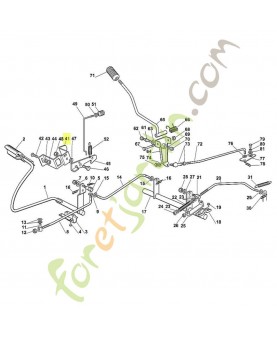 Support 6151-704-2715 adaptable stihl 