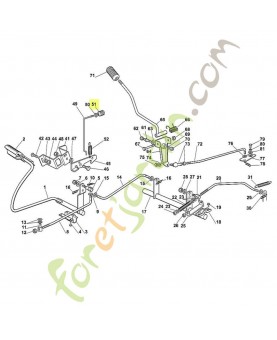 Poignee 6151-760-5310 adaptable stihl 