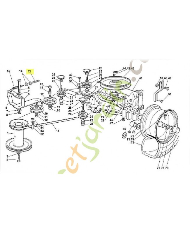 Boulon 6151-704-3300adaptable stihl 