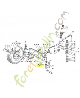 Axe 6151-700-2401 adaptable stihl