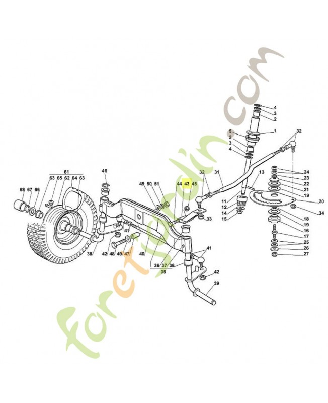 Levier 6151-700-7000 adaptable stihl Levier 6151-700-7000 adaptable stihl