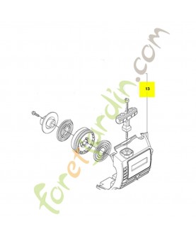carter lanceur 537411601 . Pièce de rechange Husqvarna Remplace référence 537411601