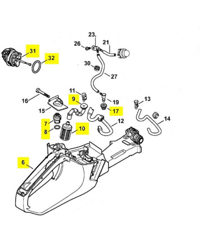 Repères 6 à 10-17-31 et 32 Carter