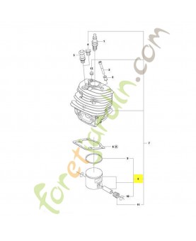 Piston. Pièce de rechange Husqvarna référence 584807806 remplace référence 584807802 