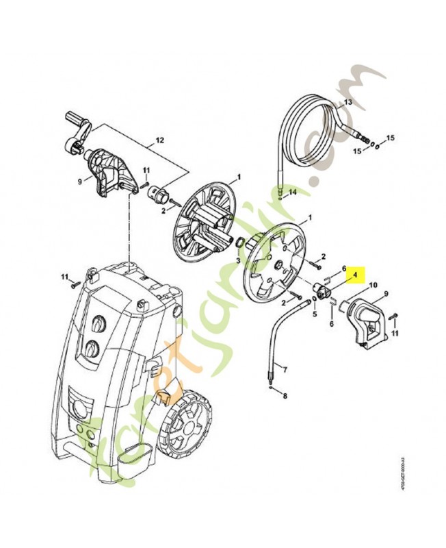 Raccord. Pièce détachée Stihl référence 4768-500-4800