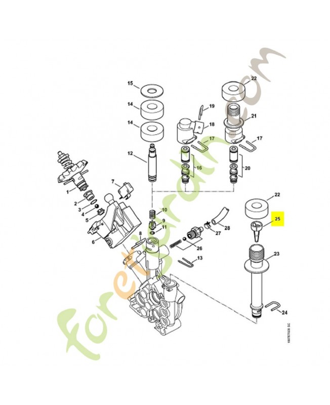 Tamis. Pièce de rechange Stihl référence 4768-502-2100