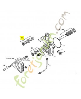 Jeu de joints de pistons. Pièce de rechange Stihl référence 4769-007-1000
