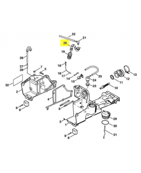 Tuyau essence. Pièce de rechange Sithl référence 4223-358-7701