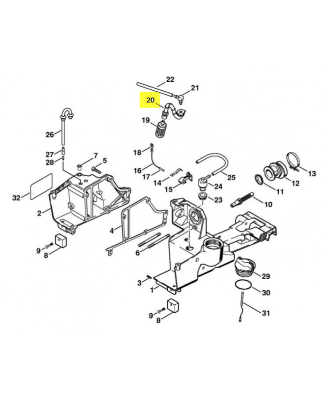 Tuyau essence. Pièce de rechange Sithl référence 4223-358-7701 Tuyau essence. Pièce de rechange Sithl référence 4223-358-7701