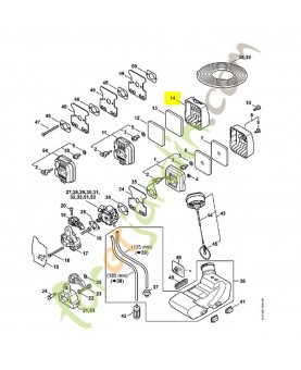 Couvercle du filtre référence 4137-141-0500