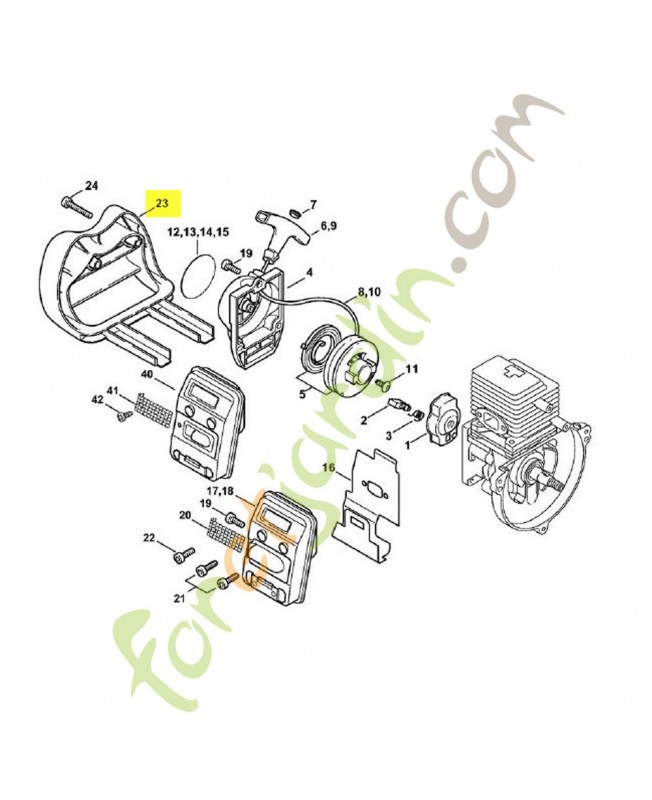 Capot référence 4138-007-1009. Pièce de rechange Sithl Capot référence 4138-007-1009. Pièce de rechange Sithl