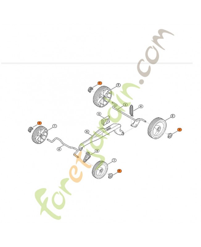 Chapeau de roue 6320-704-0300. Pièce de rechange Sithl Chapeau de roue 6320-704-0300. Pièce de rechange Sithl