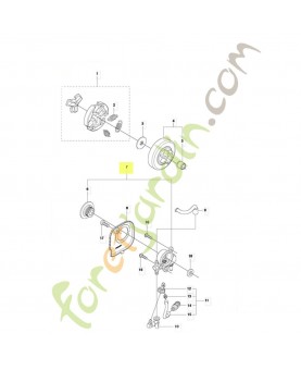 POMPE À HUILE 521586001. Pièce de rechange Husqvarna