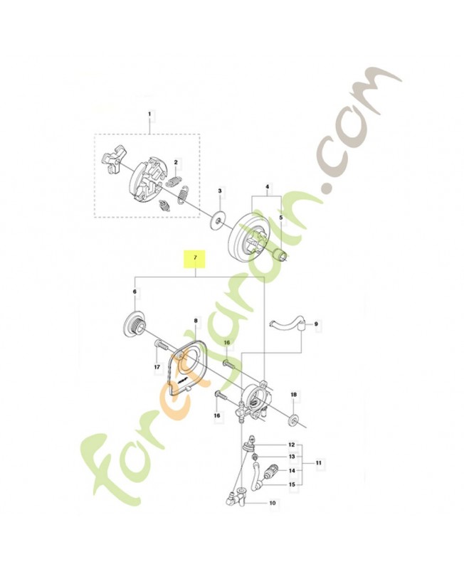 POMPE À HUILE 521586001. Pièce de rechange Husqvarna