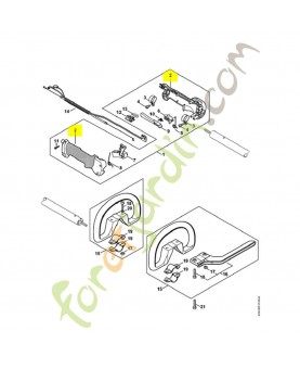 Poignee. Pièce de rechange Sithl référence 4137-790-0300