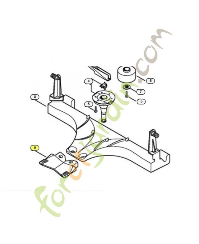 Lèvre de balayage 4860-731-9300. Pièce de rechange Sithl / Vicking