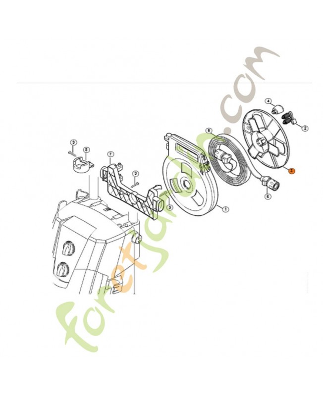 Tambour d'enroulement 4900-501-1701. Pièce de rechange Sithl