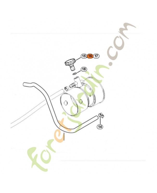 Robinet de dosage 4244-770-0200. Pièce de rechange Sithl / Vicking