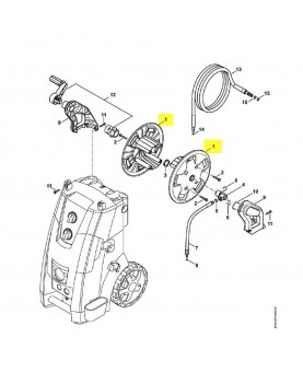 Tambour d'enroulement. Pièce détachée Stihl référence 4743-501-1700