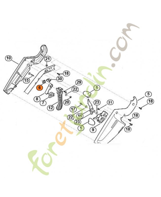 Coussinet 6375-162-3700. Pièce de rechange Sithl 