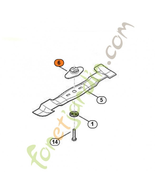 Entraineur 6364-702-0600. Pièce détachée Stihl / Vicking