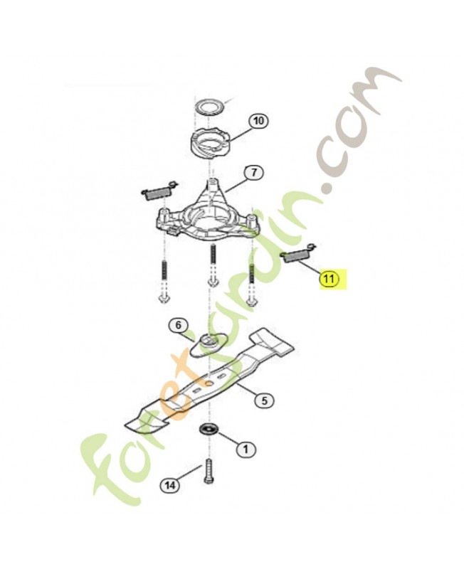 Ressort de tension 6364-162-7900. Pièce détachée Stihl / Vicking