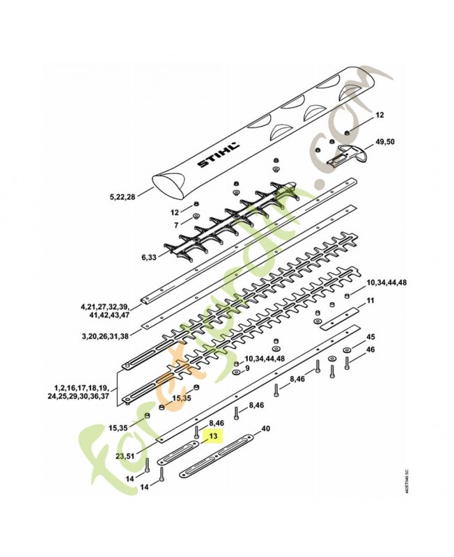 Pièce de renforcement 4237-711-4800. Pièce de rechange Sithl 