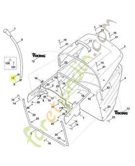 Clip 6140-703-4000. Pièce de rechange Sithl / Vicking