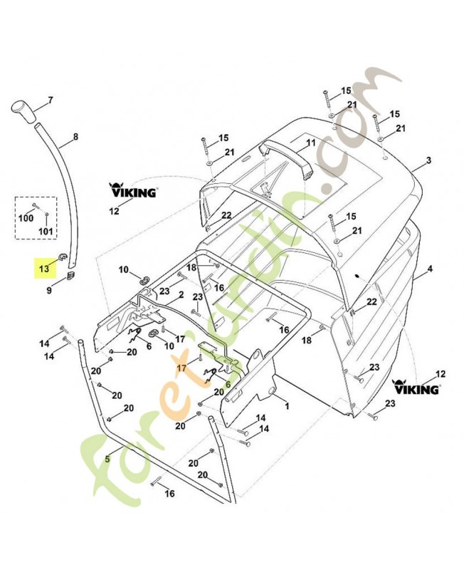 Clip 6140-703-4000. Pièce de rechange Sithl / Vicking Clip 6140-703-4000. Pièce de rechange Sithl / Vicking