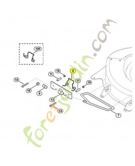 Ressort coude 6140-703-4930. Pièce de rechange Sithl / Vicking