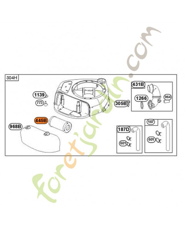 591583 Filtre a air 0003-000-2934. Pièce de rechange pour moteur thermique Briggs et Straton