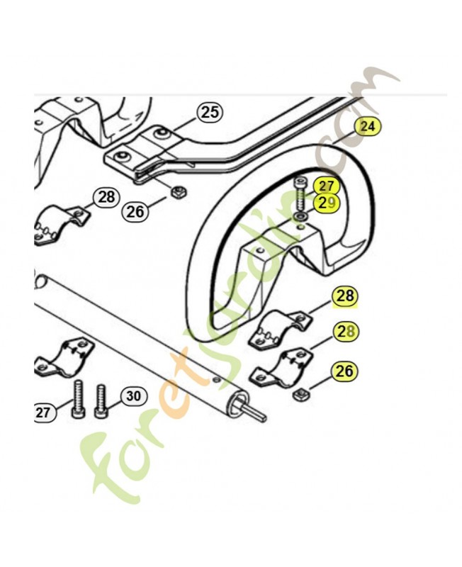 Poignée circulaire 4180-790-3406. Pièce de rechange Sithl