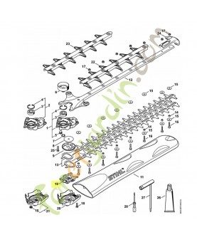 Plaque de retenue 4242-716-7402. Pièce de rechange Sithl / Vicking